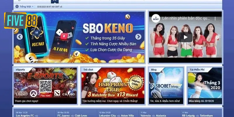 Các trò chơi nổi bật tại casino Sbobet